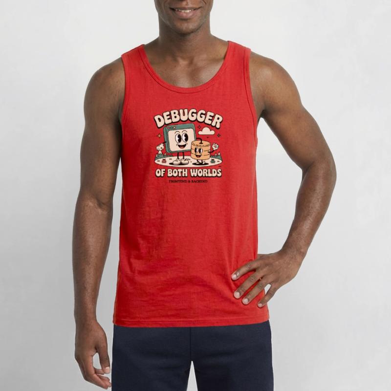 Debugger beider Welten | Debugging Dev Gildan Männer Tank Top