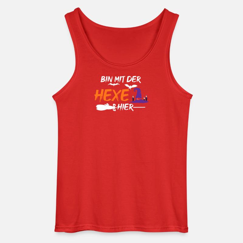 Halloween Hexe - Gildan Männer Tank Top - Rot