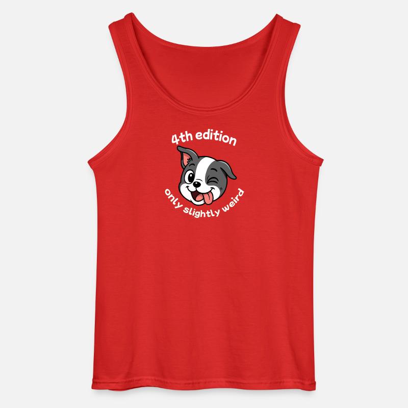 4. Edition – Weiß - Gildan Männer Tank Top - Rot