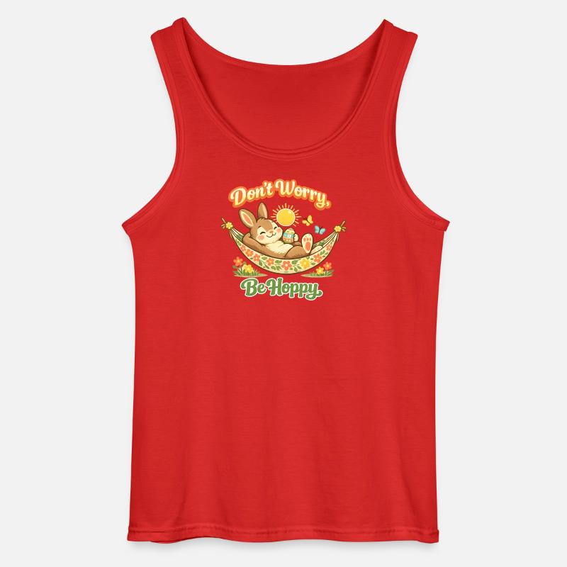 Saying Easter Bunny Funny - Gildan Men’s Tank Top - red