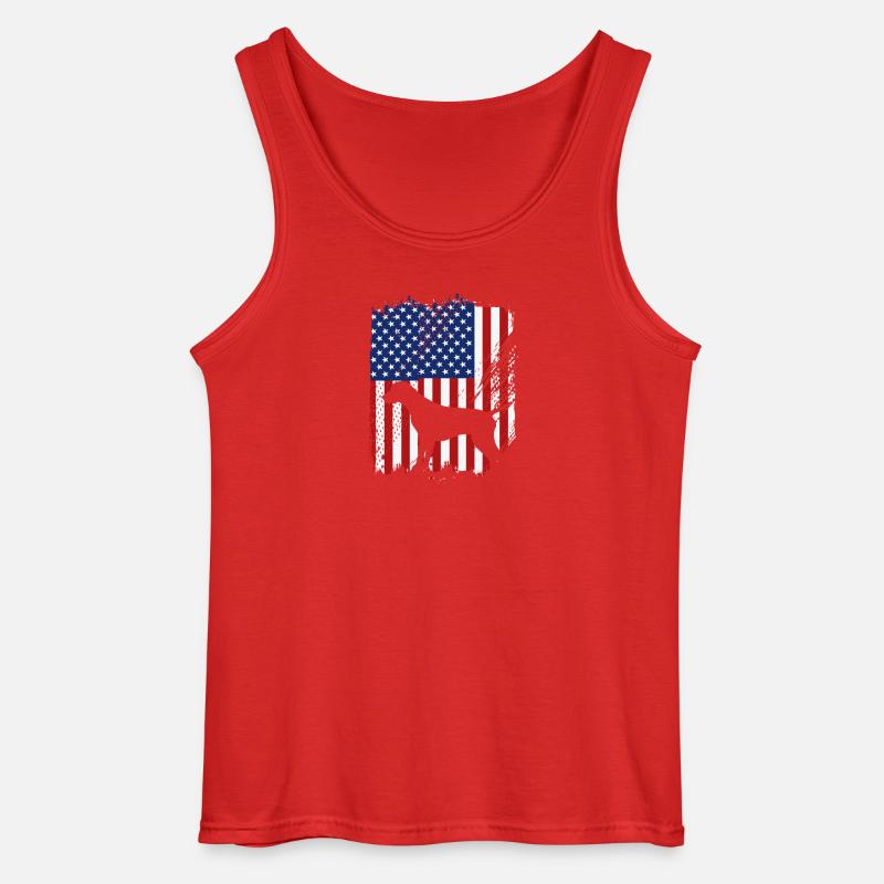 Deutsch Kurzhaar Hund German Pointer - Gildan Männer Tank Top - Rot