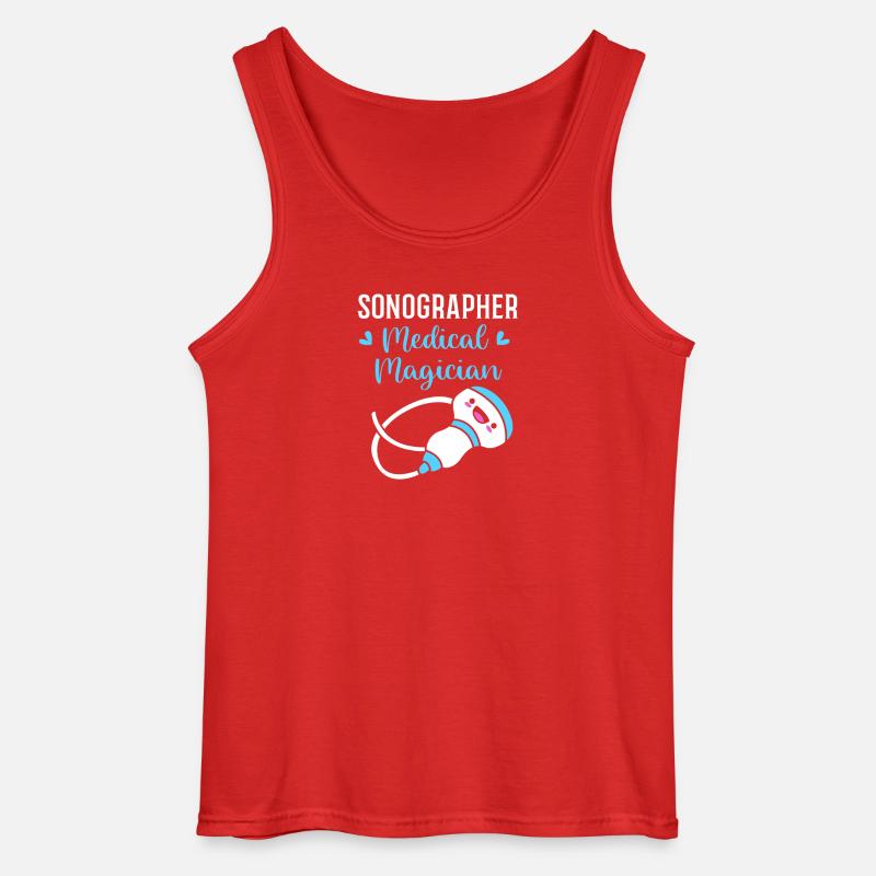 ultralyd - Gildan singlet for menn - rød