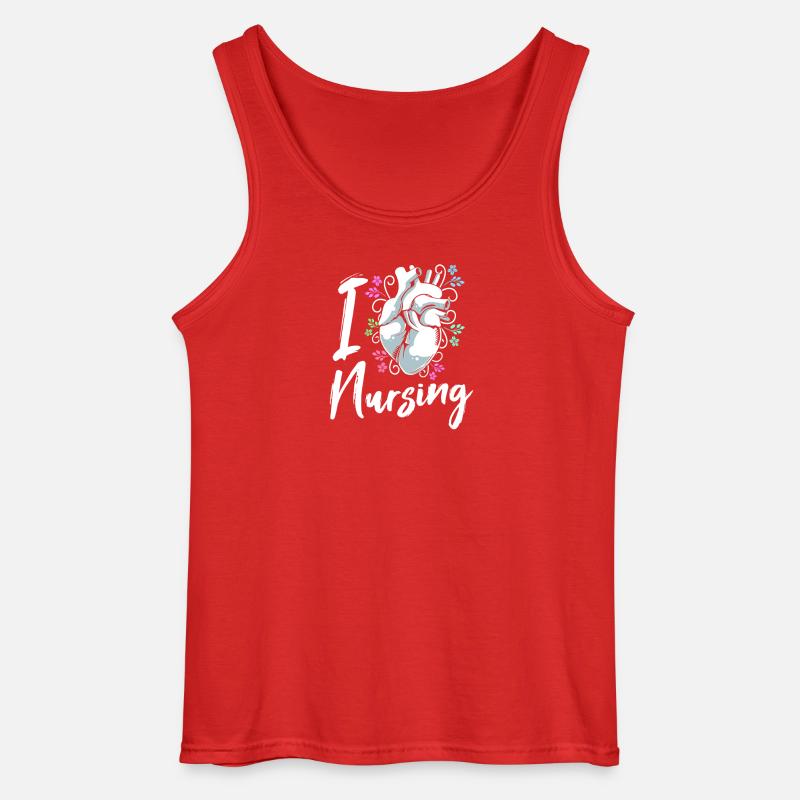Pfleger Krankenhaus Krankenpfleger Geschenk - Gildan Männer Tank Top - Rot