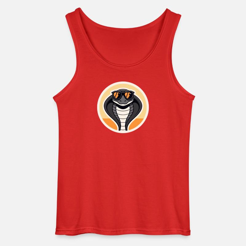 Cobra Sun Retro - Gildan Männer Tank Top - Rot