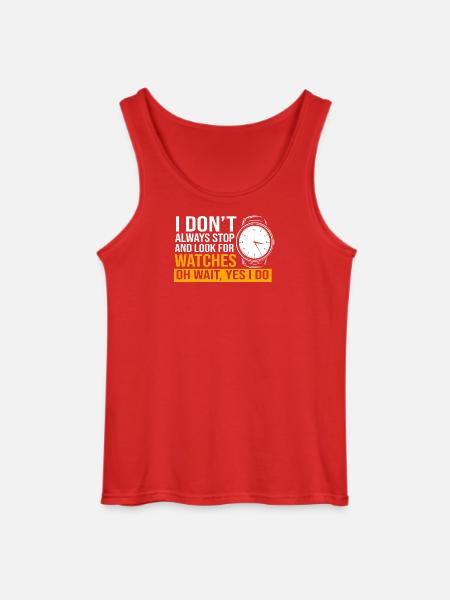 Mullet Haircut Mullet - Gildan Men’s Tank Top - red