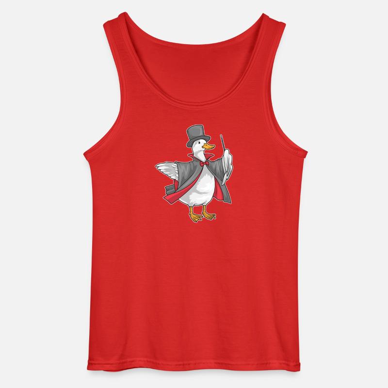 Ande-troldmandstrav - Gildan tanktop til mænd - rød