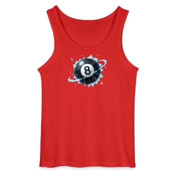 Eisiger 8-Ball Bruch - Gildan Männer Tank Top - Rot - Vorne - AI Model Male 185 dark (185cm)