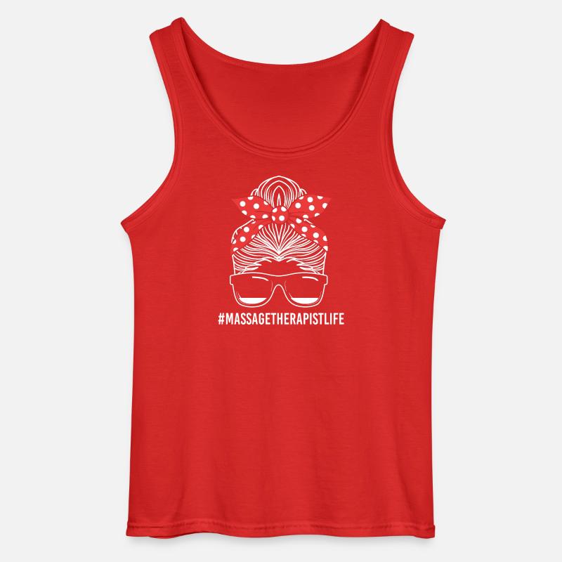 Massage - Gildan Männer Tank Top - Rot