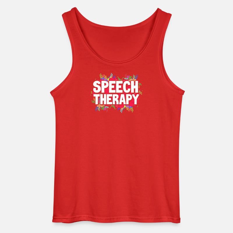 Logopäde Logopädin Logopädie - Gildan Männer Tank Top - Rot