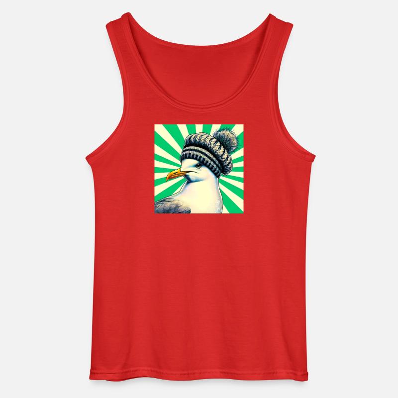Möwe - Gildan Männer Tank Top - Rot