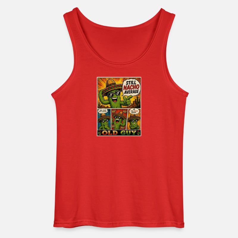 Old Guy Nacho Cactus - Gildan Männer Tank Top - Rot