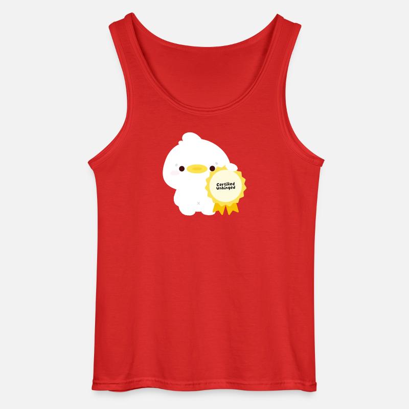 Zertifizierte unberechenbare Ente - Gildan Männer Tank Top - Rot