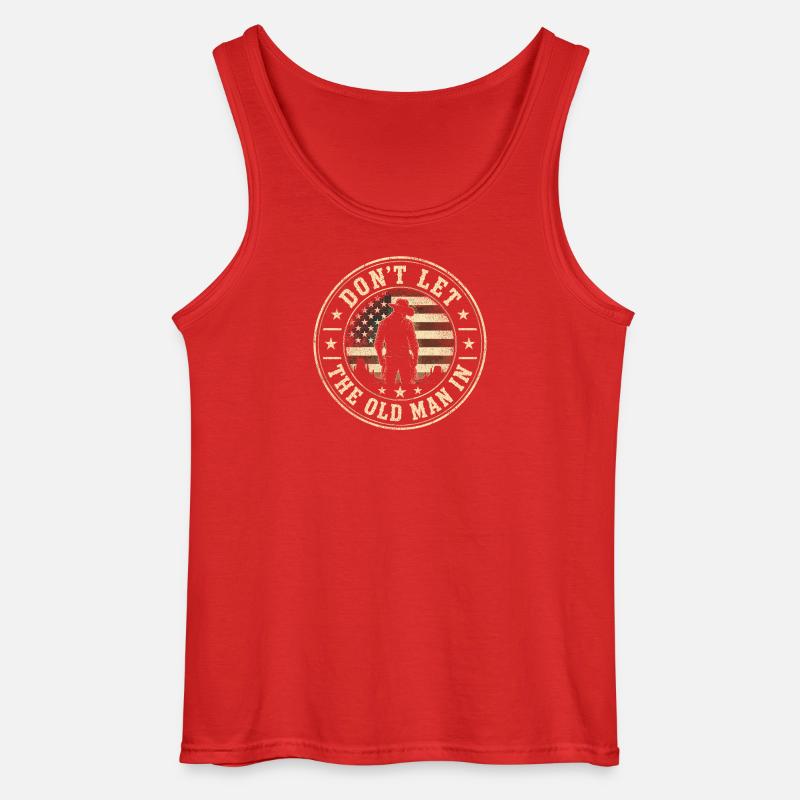 Lass den Alten Mann nicht los - Gildan Männer Tank Top - Rot