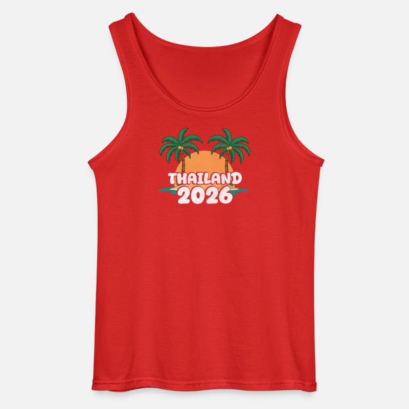 Thailand 2026 - Gildan Männer Tank Top - Rot