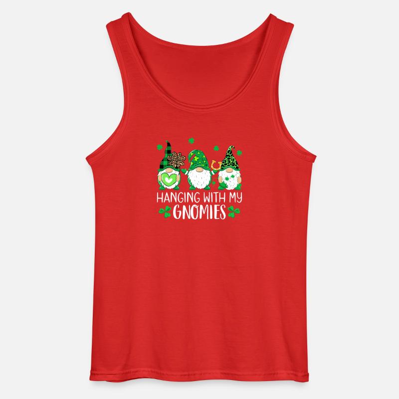 Gnomies St. Patrick Trio - Gildan Männer Tank Top - Rot
