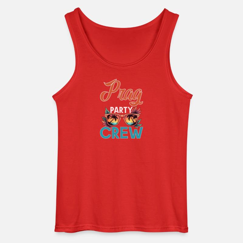 Prag Crew - Gildan Männer Tank Top - Rot