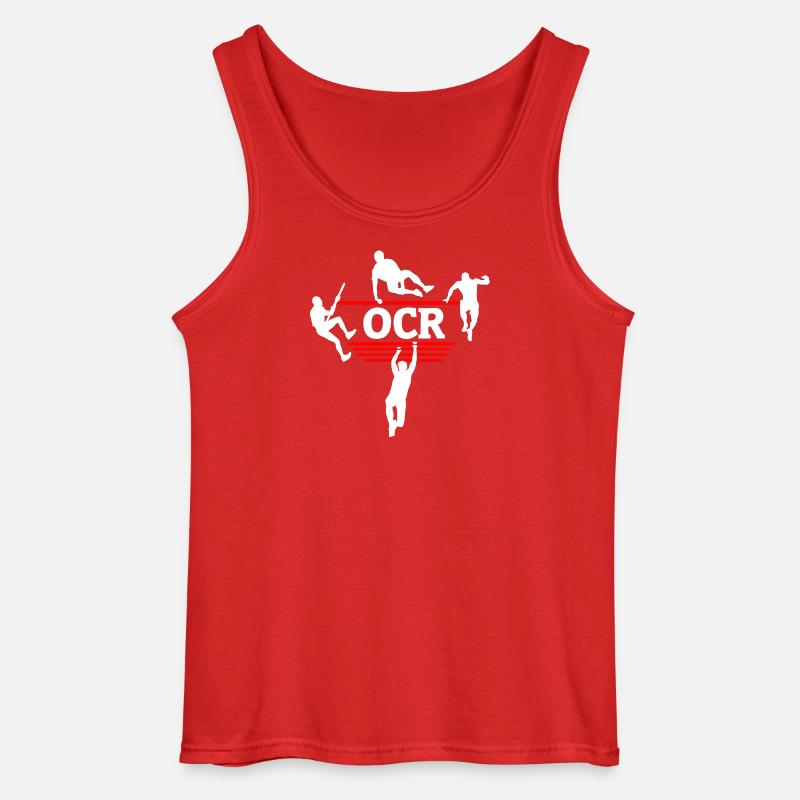 OCR Minimal – Sauberes Hindernisdesign - Gildan Männer Tank Top - Rot