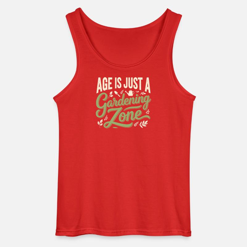 Alter nur Gartenzone | Gärtner Spruch - Gildan Männer Tank Top - Rot