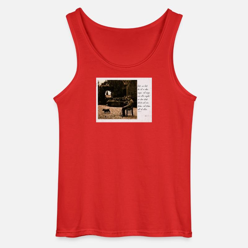 lebensabend theodor storm - Gildan Männer Tank Top - Rot