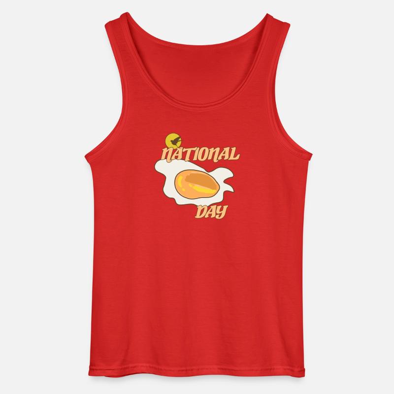 Egg Day - Gildan Men’s Tank Top - red