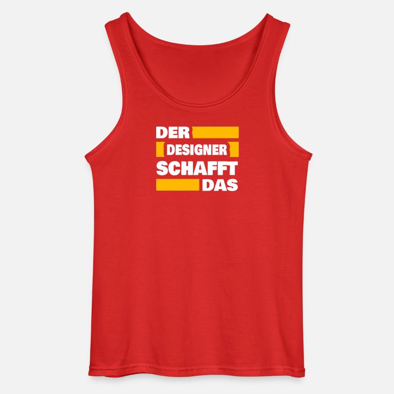 Beruf Designer - Gildan Männer Tank Top - Rot