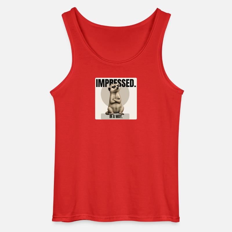 Impressionné. – Conception sarcastique de suricates - Débardeur Gildan Homme - rouge