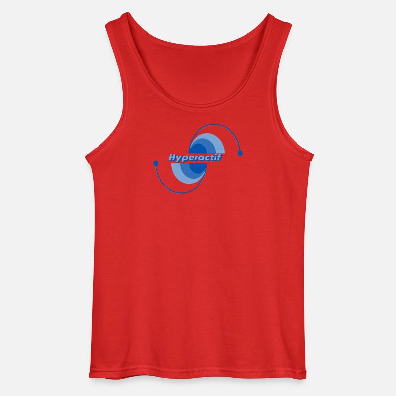 Hyperaktiv - Gildan Männer Tank Top - Rot