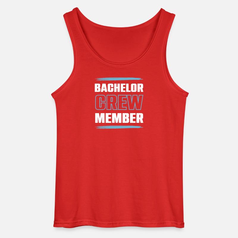Bachelor Crew - Gildan Männer Tank Top - Rot