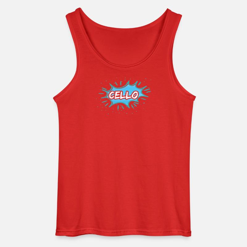 Geschenk Cello - Gildan Männer Tank Top - Rot