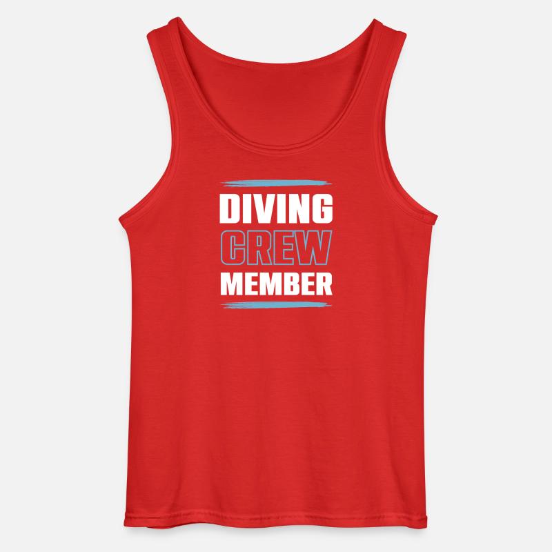 Drinking Crew - Gildan Männer Tank Top - Rot