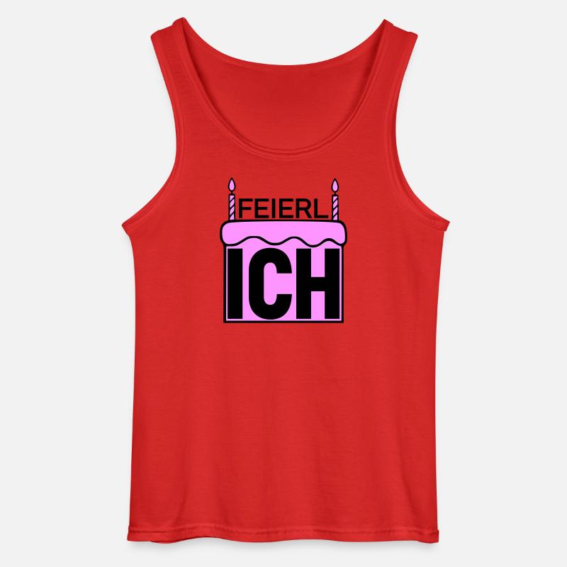 ich feierlich - Gildan Männer Tank Top - Rot