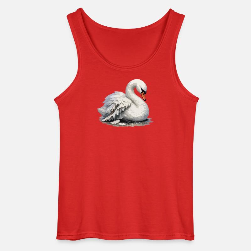 Schwan mit gebrochenem Flügel - Gildan Männer Tank Top - Rot