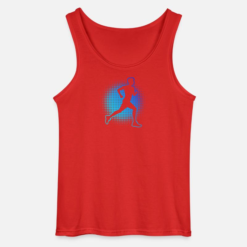 Geschenkidee für einen Running mit Running - Gildan Männer Tank Top - Rot