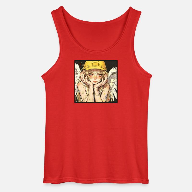 Geflügelter Arbeiter-Träumer - Gildan Männer Tank Top - Rot