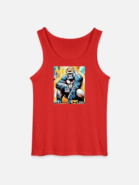 gorilla - Gildan Men’s Tank Top - red