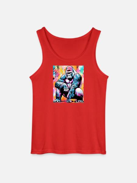 gorilla - Gildan Men’s Tank Top - red
