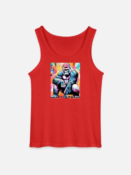 gorilla - Gildan Men’s Tank Top - red