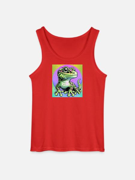 Gecko - Gildan Men’s Tank Top - red