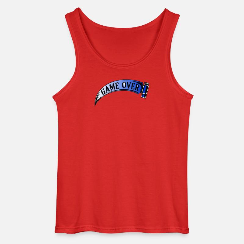 Game Over Retro Arcade Banner - Gildan Männer Tank Top - Rot