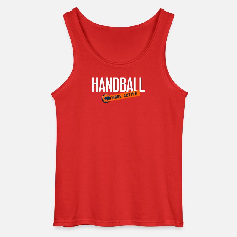 Handball-Aktivmodus - Gildan Männer Tank Top - Rot