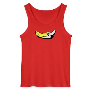 Nackte Banane - Gildan Männer Tank Top - Rot - Vorne - AI Model Male 185 dark (185cm)