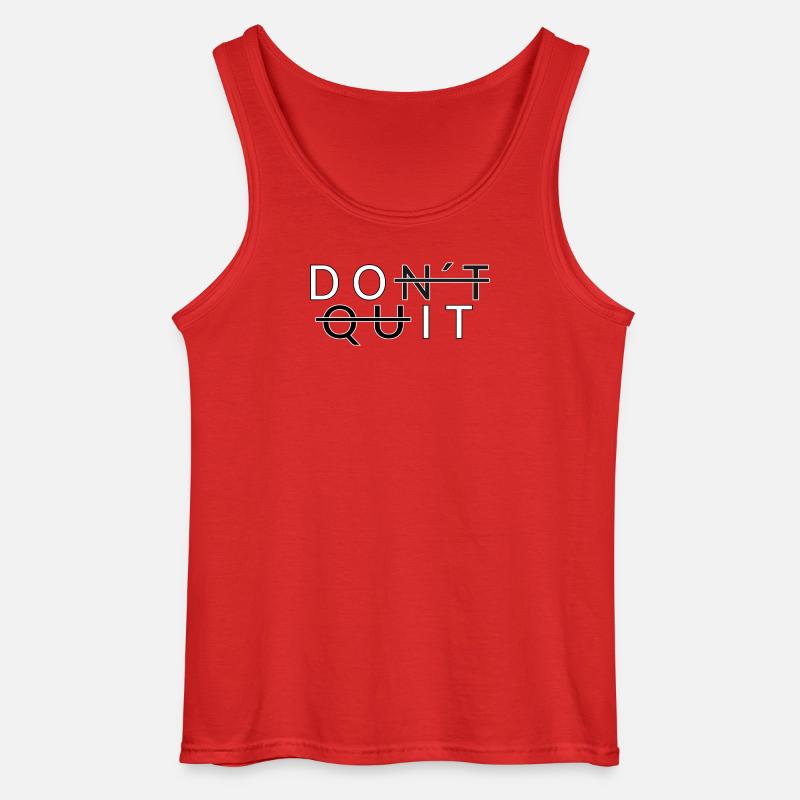 Don´t Quit _Do It - Gildan Männer Tank Top - Rot