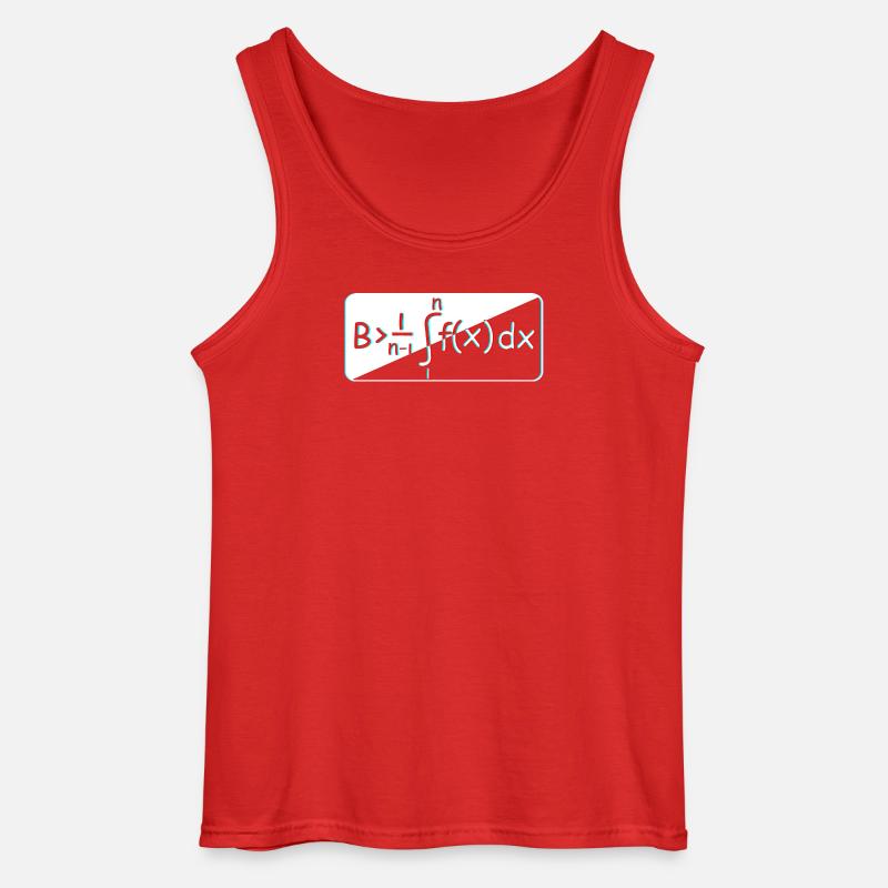 Mathematician Math Mathematical Mathematics - Gildan Men’s Tank Top - red