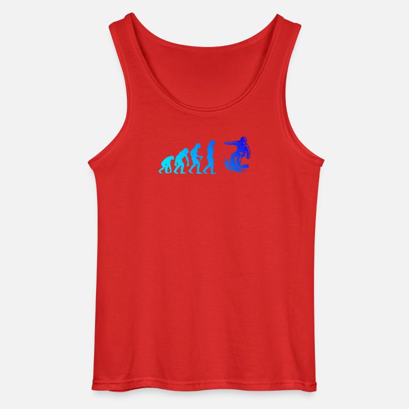 Modernes Snowboard Artwork - Gildan Männer Tank Top - Rot