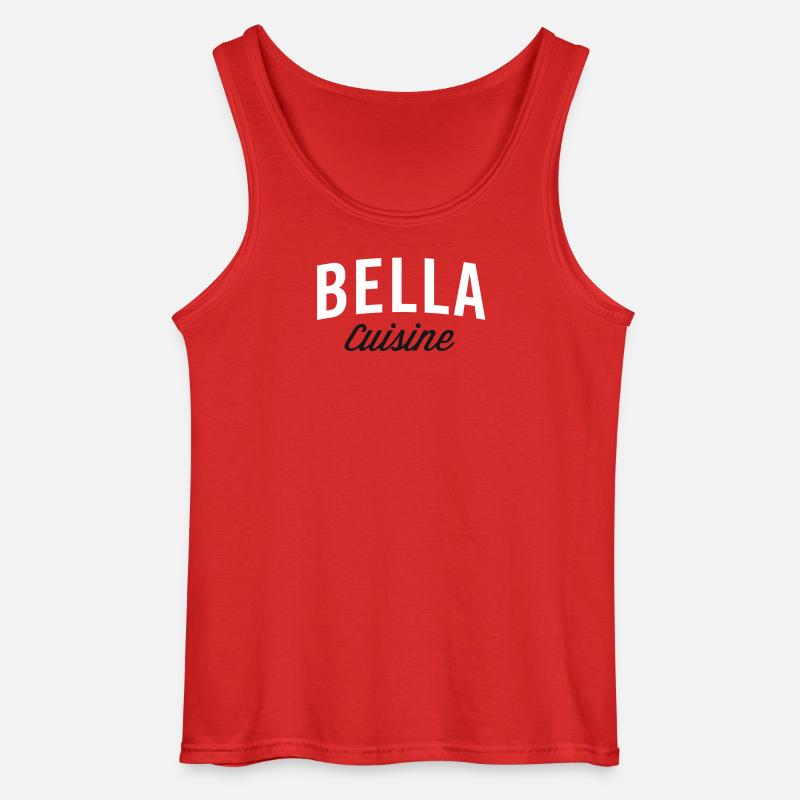 Bella Kitchen Typografie - Gildan Männer Tank Top - Rot