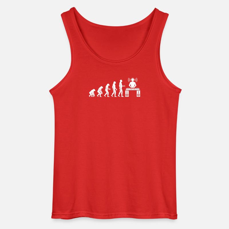 Evolution der Beats: DJ-Frontier - Gildan Männer Tank Top - Rot