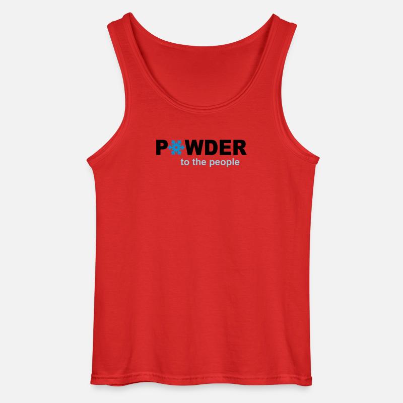 Schnee - Gildan Männer Tank Top - Rot