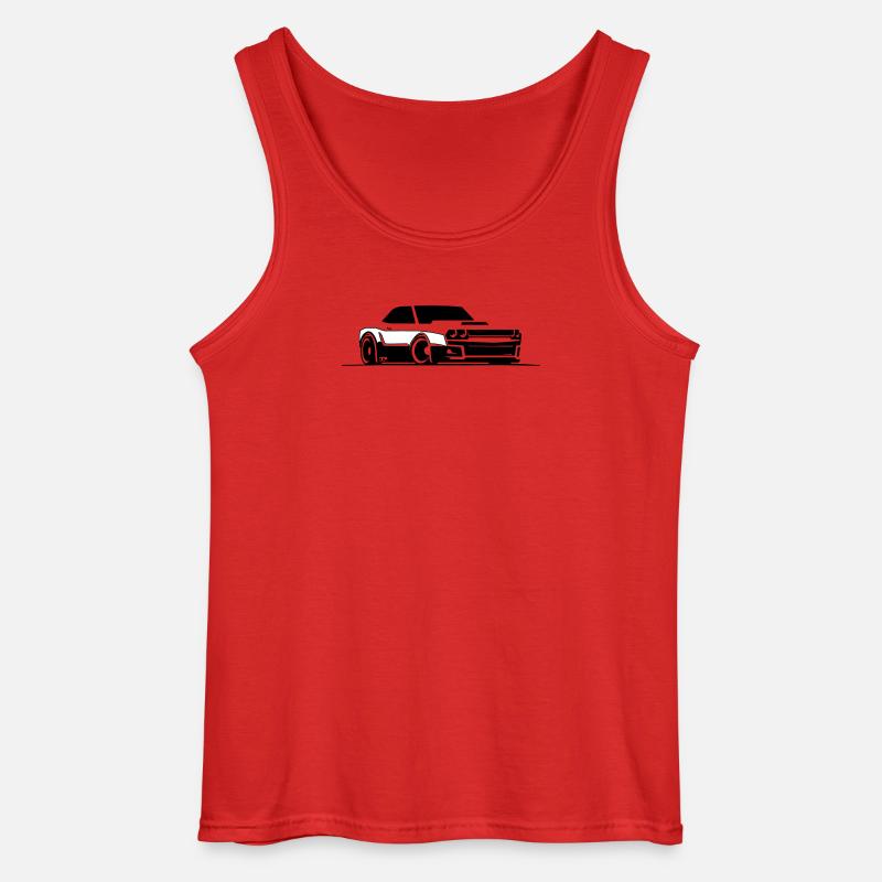 Challenger SRT Hellcat - Gildan Männer Tank Top - Rot