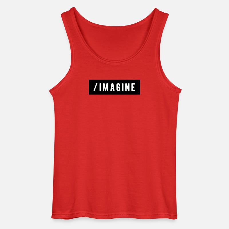 _Sich vorstellen - Gildan Männer Tank Top - Rot