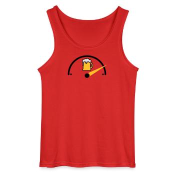 Bier full - Gildan Men’s Tank Top - red - Front - AI Model Male 185 dark (185cm)